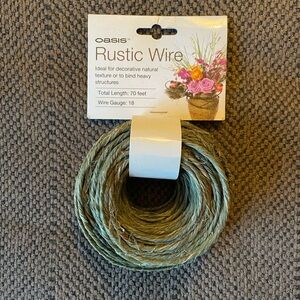Green Floral Rustic Wire, 70 FEET